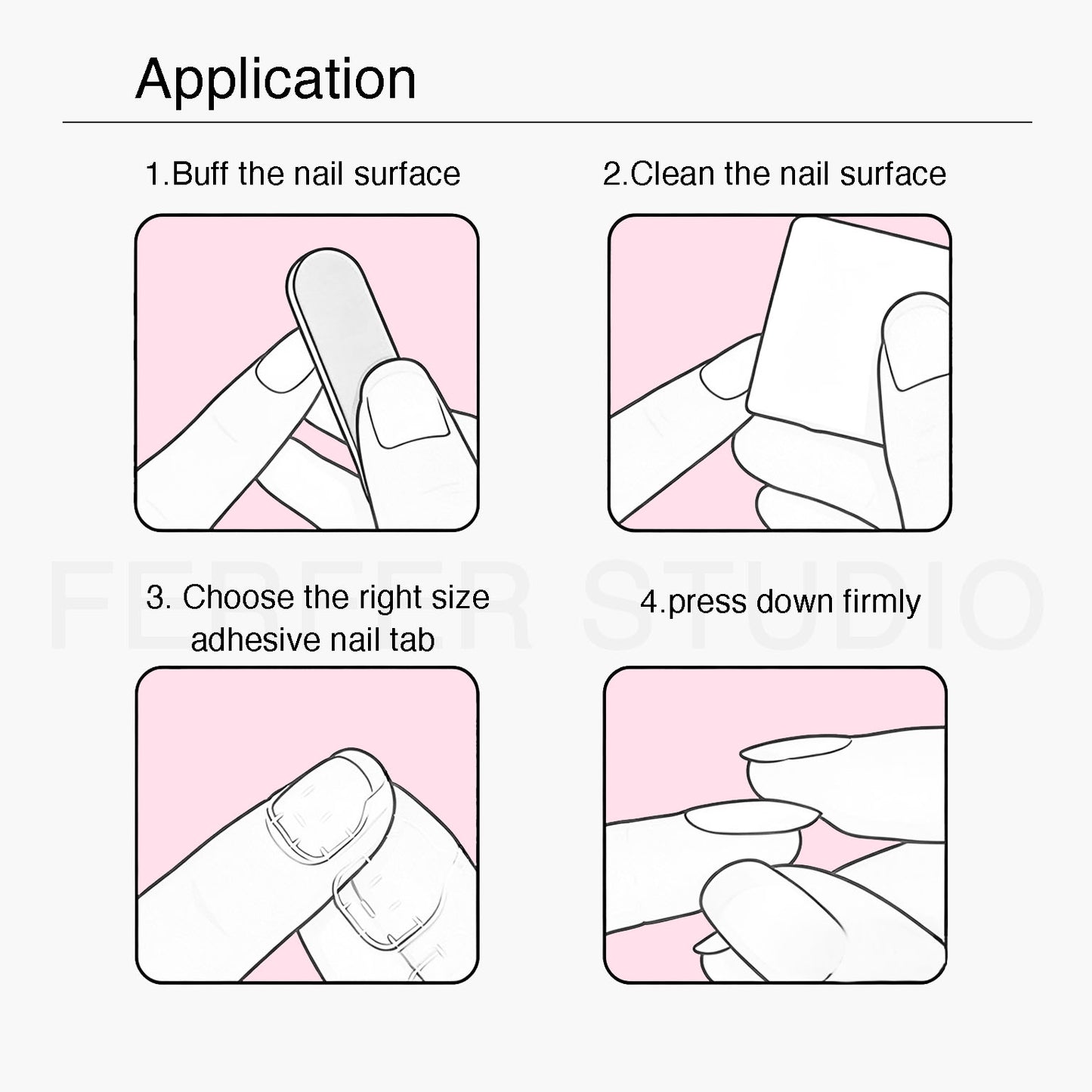 How to Apply Press On Nails with Adhesive Tabs - Step by Step Fake Nails Installation Guide for Beginners